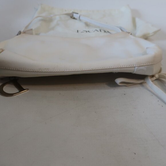 Womens Christian Dior Laced Surf BO N 0044 Off-White Canvas Leather Handbag - Picture 6 of 16